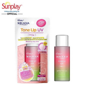Kem Chống Nắng Sunplay Skin Aqua Tone Up UV Milk Happiness