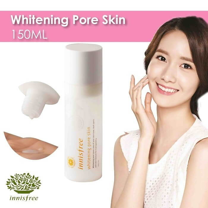 Cách sử dụng Nước Hoa Hồng Innisfree Whitening Pore Skin EX