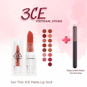 Son thỏi 3CE Stylenanda Soft Matte Lipstick chính hãng Hàn Quốc