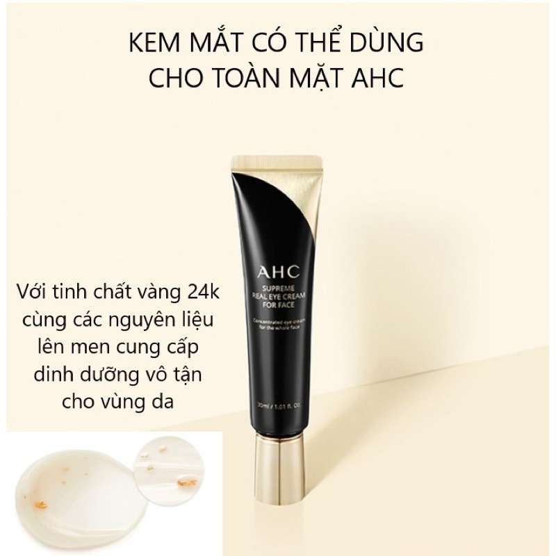 Kem dưỡng mắt AHC Ultimate Real Eye Cream for Face
