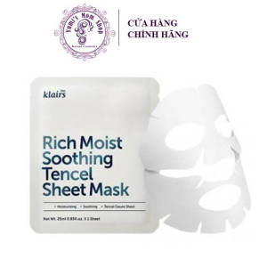 Mặt nạ dưỡng ẩm Klairs Rich Moist Soothing Tencel Sheet Mask,