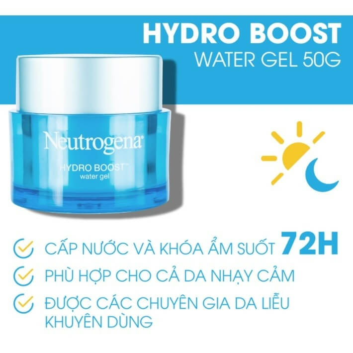 Kem dưỡng ẩm neutrogena hydro boost hyaluronic acid nourishing
