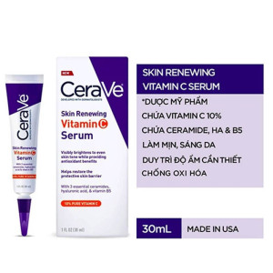 Serum Cerave Skin Renewing Vitamin C sáng da mờ thâm