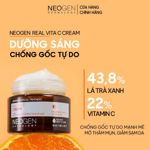 Kem dưỡng da Neogen Dermalogy Real Vita C Cream