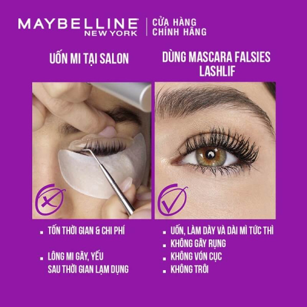 Mascara Maybelline New York Falsies Lash Lift Làm Dày Mi.
