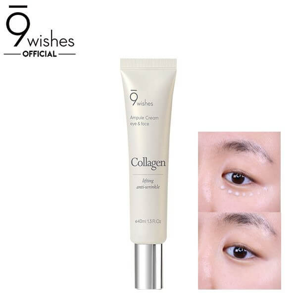 Kem Mắt 9 Wishes Collagen Ampule Eye & Face Cream