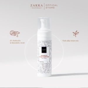 Sữa rửa mặt Zakka Naturals mandelic pore purifying foam cleanser