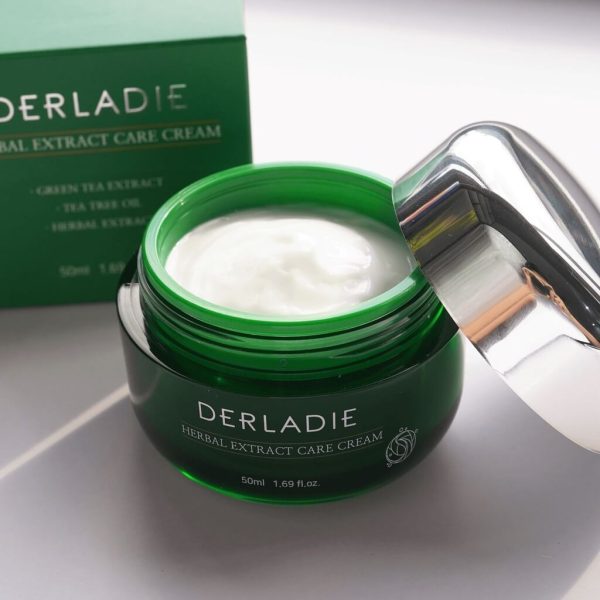 Kem dưỡng derladie herbal extract care cream giảm mụn kiềm dầu