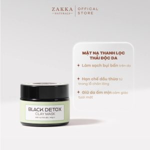 Mặt Nạ Đất Sét Zakka Naturals Black Detox Clay Mask