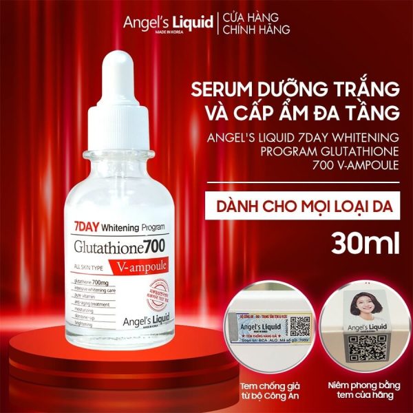 Serum Angel's Liquid 7 Day Whitening Program Glutathione 700.