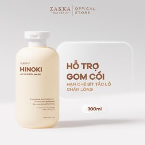Sữa Tắm Zakka Naturals Hinoki Body Wash Hỗ Trợ Giảm Mụn
