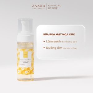 Sữa rửa mặt zakka naturals calendula & honey instant foam