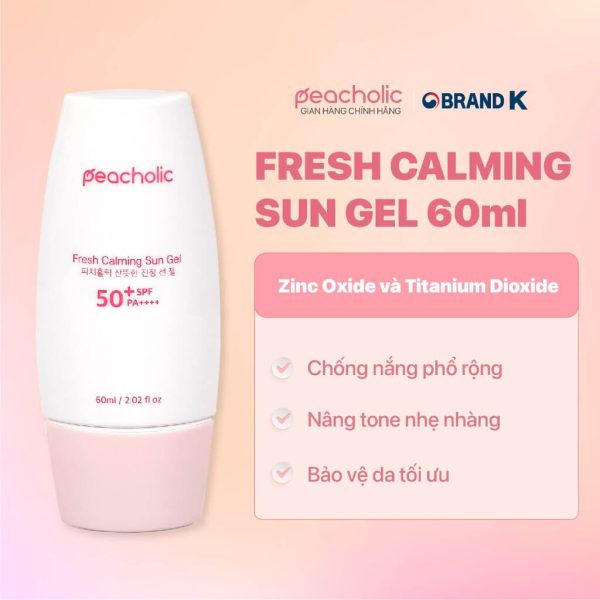 Kem Chống Nắng Peacholic Fresh Calming Sun Gel SPF50+