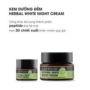 Kem dưỡng trắng da Lá House Herbal White Night Cream