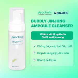 Sữa Rửa Mặt Peacholic Bubbly Jinjung Ampoule 5.5 Cleanser